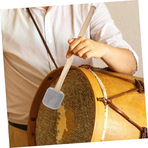 FAVOMOTO Baqueta de madera para bombo con agarre para mayor control para principiantes y bandas de marcha miniatura 3