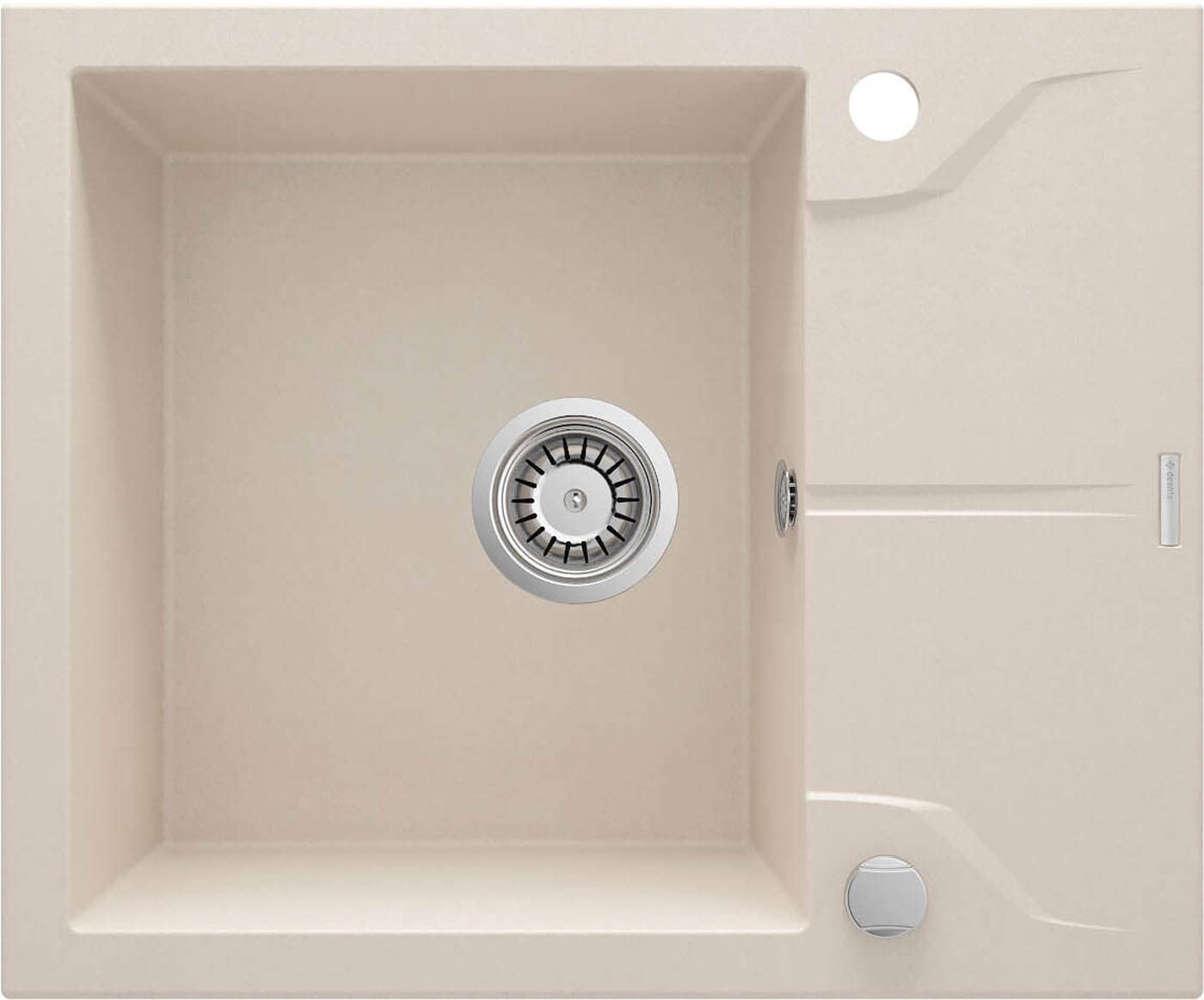Deante; Fregadero de cocina de granito ANDANTE (ZQN_511A); Color: beige