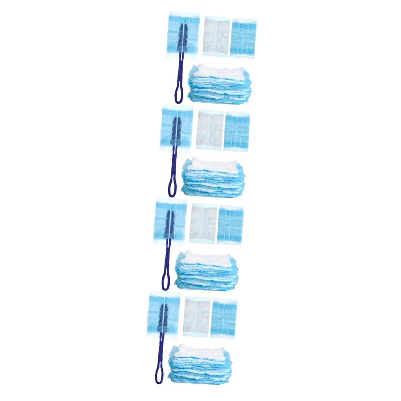 OUNONA 4juegos Duster Electroestático De Limpieza con Recambios Limpiador De Grietas para Muebles Ventanas y Coches Incluye y Mango Ergonómico
