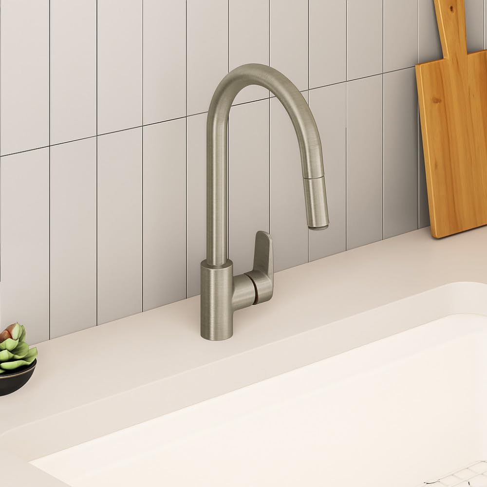 VitrA Flow Soft Pull-out Eviye Bataryası, Fırçalı Nikel