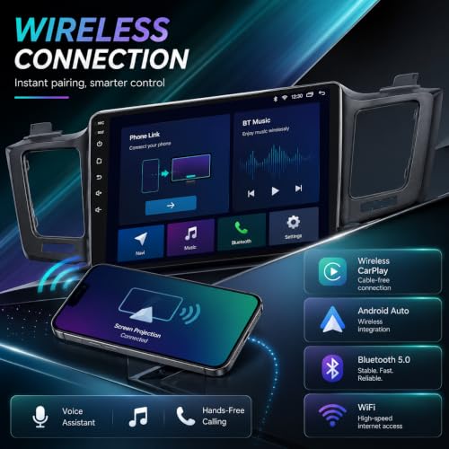 Image of 8core 6+128GB Android Car Radio Stereo for Toyota RAV4 2013-2018: 10.2 inch 1280 * 800 Touchscreen Wireless Carplay Android Auto Backup Camera Mirror Link GPS Bluetooth 5G WiFi FM DSP RDS