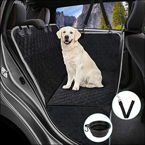 Mancro Car Seat Covers for Dogs, Car Seat Cover for Back Seat with Side