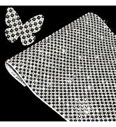 FULZTEY Shiny Crystal Rhinestones Sticker,4 mm Sticky Glass Rhinestone Sheet for DIY Crafts,Black...