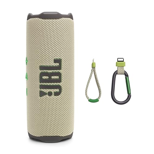 Image of JBL Flip 7 - Portable Waterproof and Drop-Proof Speaker, Bold Pro Sound with AI Sound Boost, 16Hrs of Playtime, and PushLock System with Interchangeable Accessories (Sand)