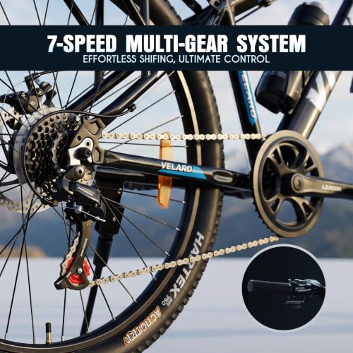 Image of Leader Vivid Valero Pro IBC 26T 7-Speed MTB Cycle for Men - Black