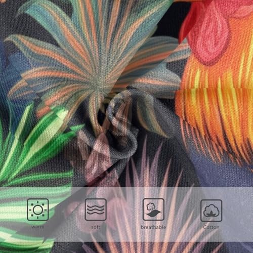 Vibrant Orange Roosters Colorful Panties Little Girl Toddler Underwear Custom Cotton Artistic Undies Kids Briefs 2t3