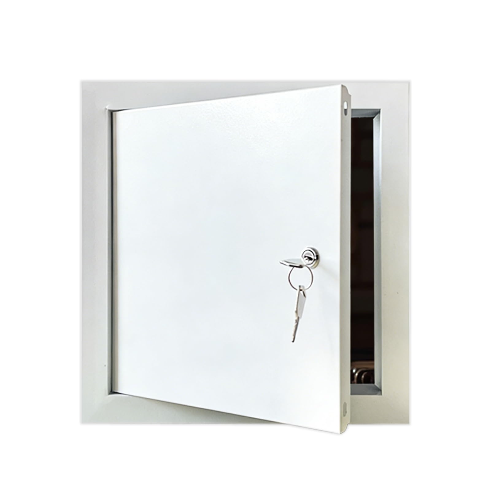 Lockable White Metal Access Panel for Drywall/Ceiling/Wall/Attic(12x22in/30.5x55.9cm)