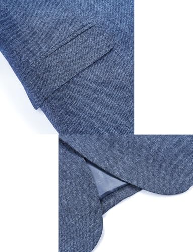 Men's Linen Suit Jacket Two Buttons Blazer for Formal Party Prom Notch Lapel Coat3