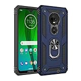 Rebex Compatible with Moto G7 Case Cover,Moto G7+ Plus Case,Tough Heavy Protective 360 Metal...