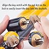 CARTMAN Vehicle Steering Wheel Lock Car Anti Theft Security Lock with Adjustable Length Fit for Cars Trucks Vans and SUVs #3