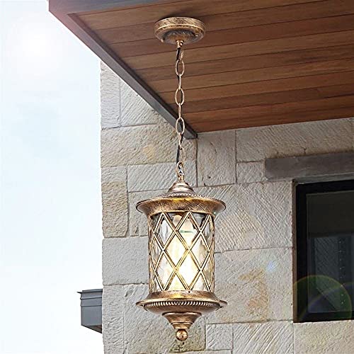 Plafond extérieur lanterne suspendue étanche IP55 luminaire antique jardin