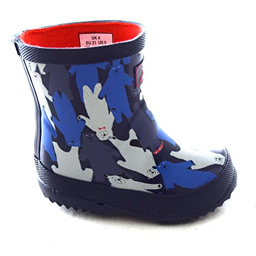 Joules Baby-Gummistiefel Stiefel, Mehrfarbiger Bär, 21 EU