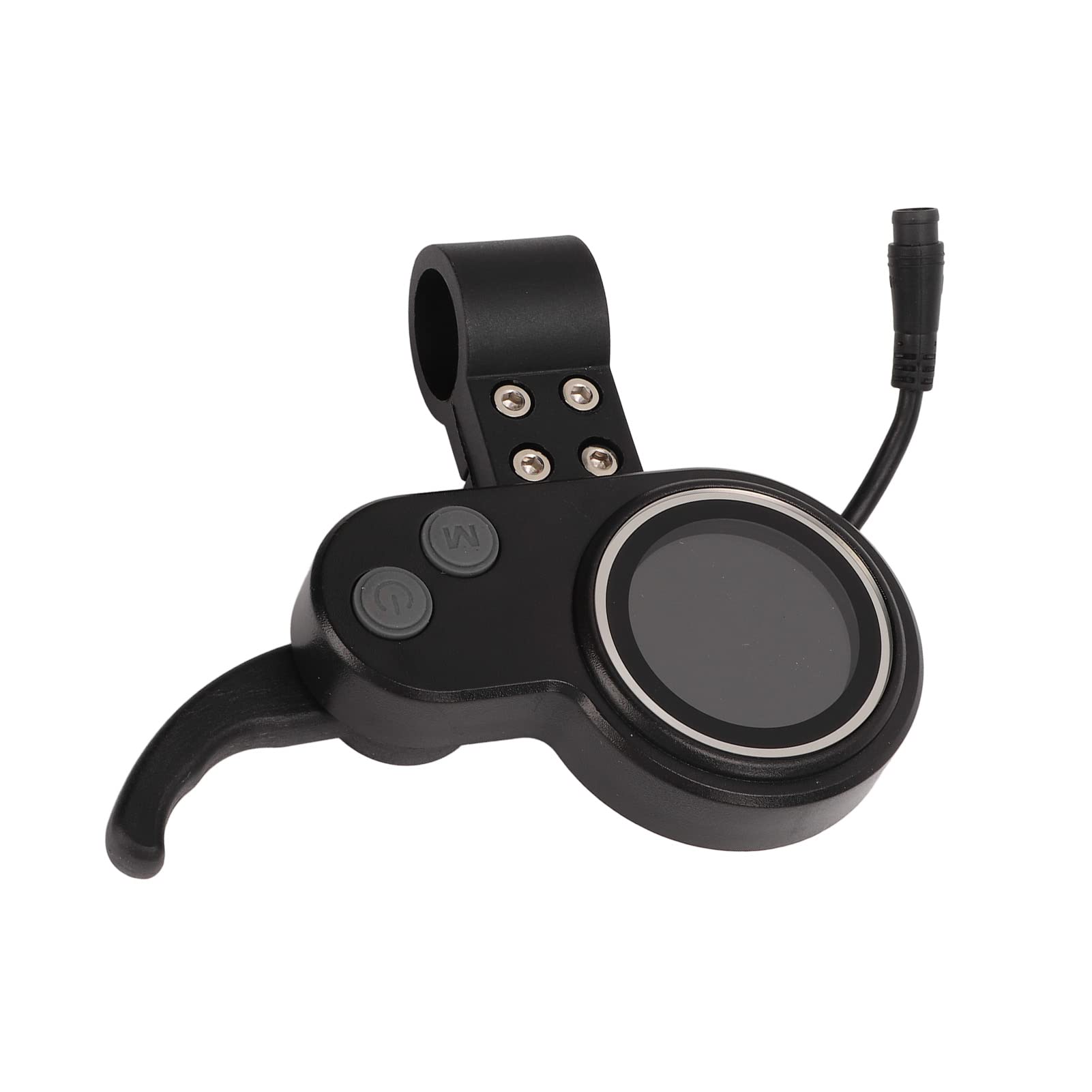 POENVFPO Electric Bike LCD Display, 2 in 1 L081 LCD Display Meter Finger Throttle with Plug for Electric Scooter