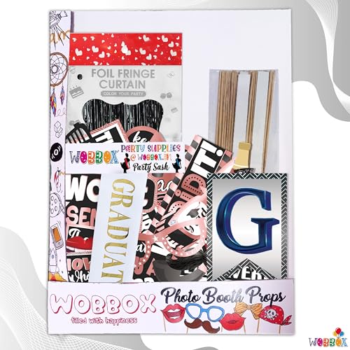 Image of Wobbox Graduation Props for Adults, Graduation Party Props, Happy Graduation Banner, Graduation Sash, Graduation Party Decorations Items (FP5055)