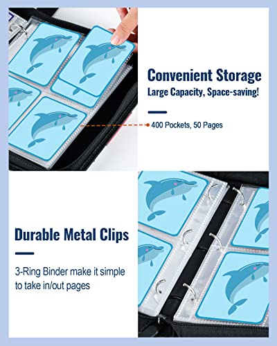 image for TiMOVO Card Binder Holder for Game Cards, Trading Card Collection Albu