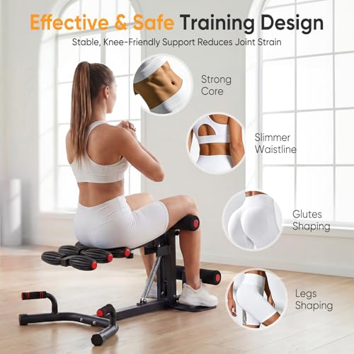 Image of NEWBULIG Deep Squat Machine for Women, Home Gym Fitness Squat Machine | Adjustable Resistance Exercise Equipment, Glutes & Core Workout Equipment, 300 lbs Capacity, 32.9 inchx22.4 inchx36.6 inch
