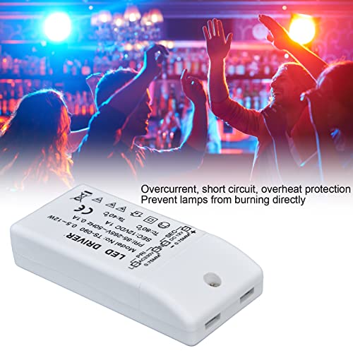 Image of 12W Dimmable LED Driver, 12V DC Power Supply for LED Strip Lights, with Overcurrent for Home Decoration