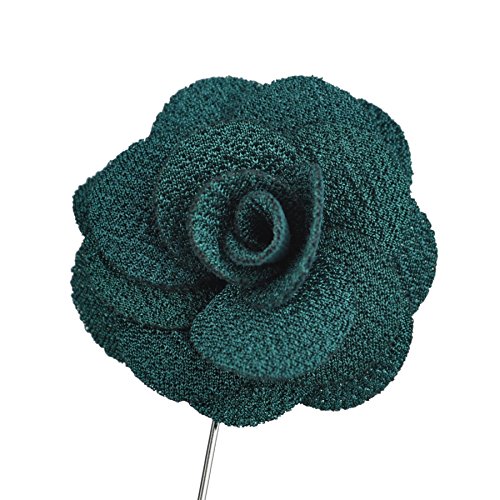 Toptie Men's Lapel Flower Pin Rose For Wedding Boutonniere Stick (Pack Of 6)-Red-Pack Of 6 #TOP6