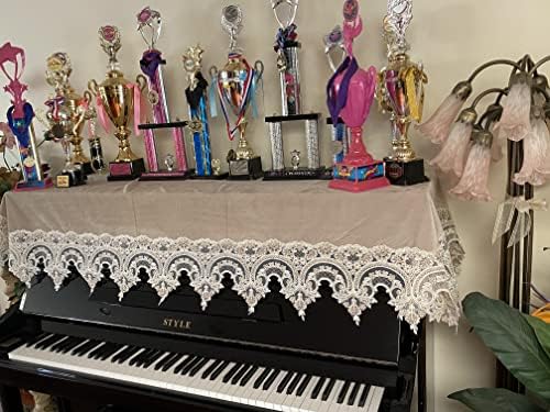 2002 A&MT Piano Towel Piano Cover 1 PCS Dust Proof Home Cover Piano Accessories Cover Lace Fabric Decorative image 5