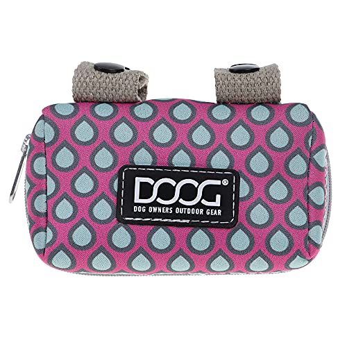 Image of DOOG - Neoprene Walkie Pouch w /Tidy Bags - Luna -Pink w /Grey Droplets