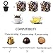 BRBHOM Refillable Capsules Pods Reusable Coffee Capsule Filters Set of 6 Compatible with Machines with Coffee Spoon, Brush