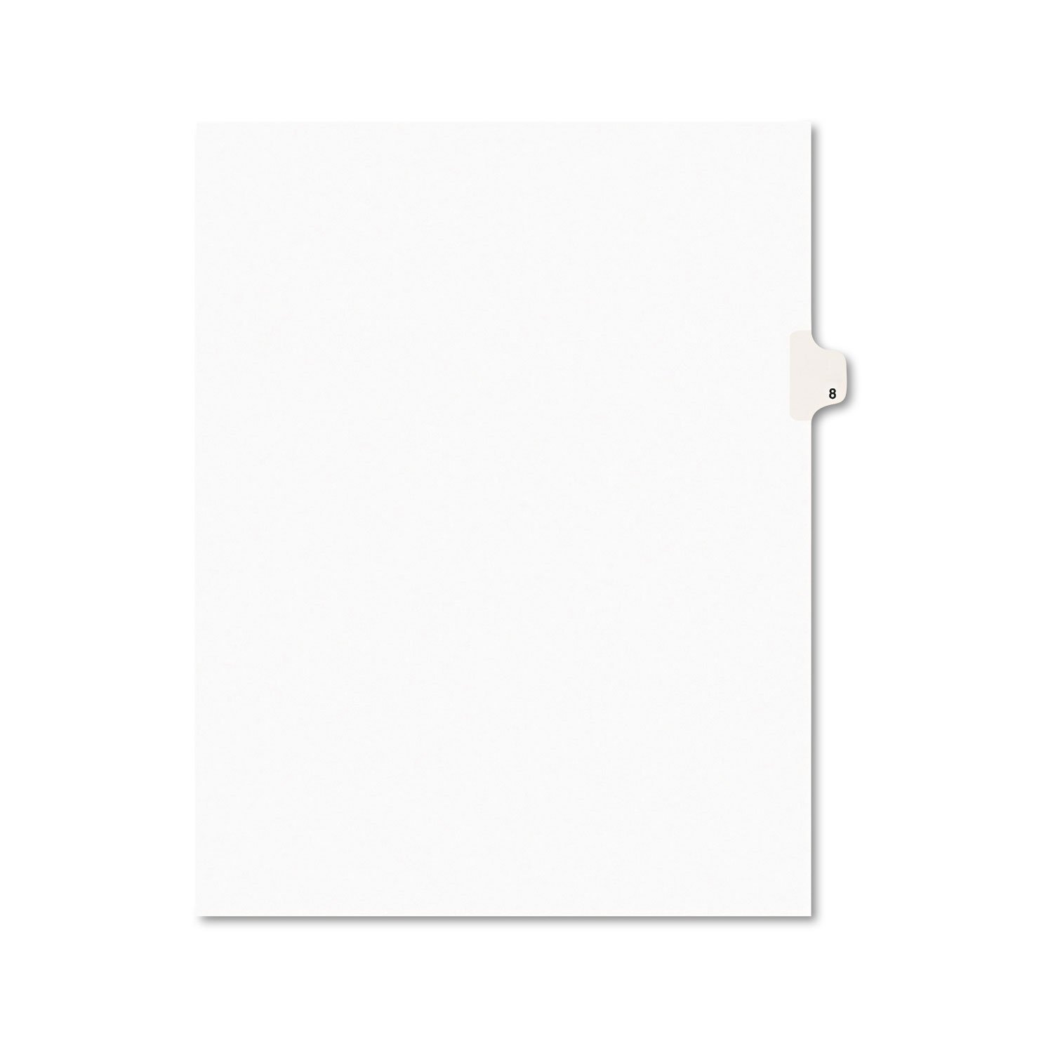 Amazon.com : Avery Legal Exhibit Tab Dividers, Tab Title: 8, White
