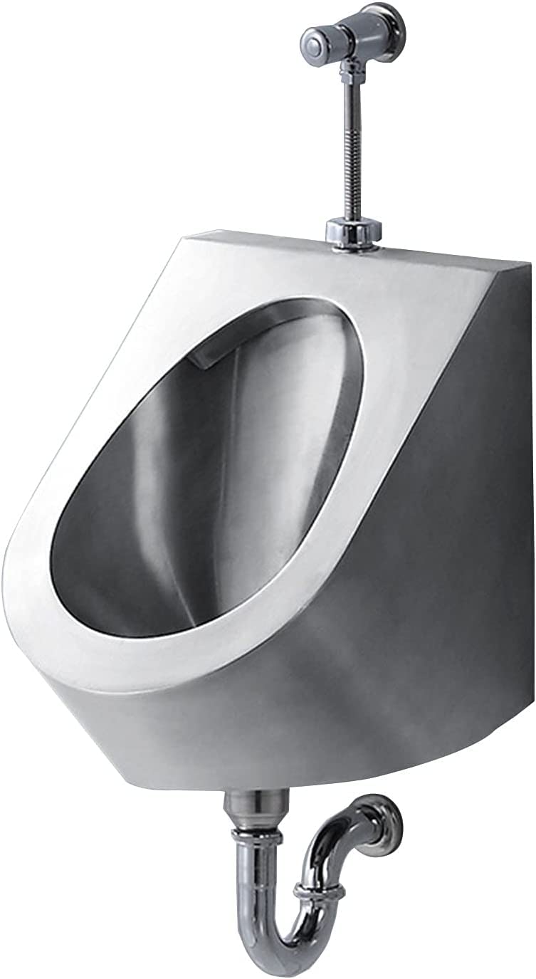 GTHTUHFD Wall-Mounted Stainless Steel Urinal, Induction Flushing Men'S Urinal With Infrared Automatic Flush Valve