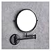 LQGJKHYSY Wall-Mounted Makeup Mirror All Copper Black 6 Inch Bathroom Wall Hanging Folding Beauty Double-Sided Rotating