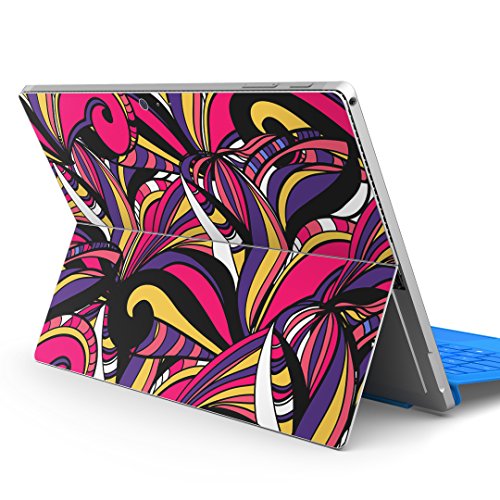 igsticker Surface pro7 (2019) pro6 pro2017 pro4 専用 スキンシール サーフェス ノートブック ノートパソコン カバー ケース フィルム ステッカー アクセサリー 保護 010622 アート 模様 カラフル