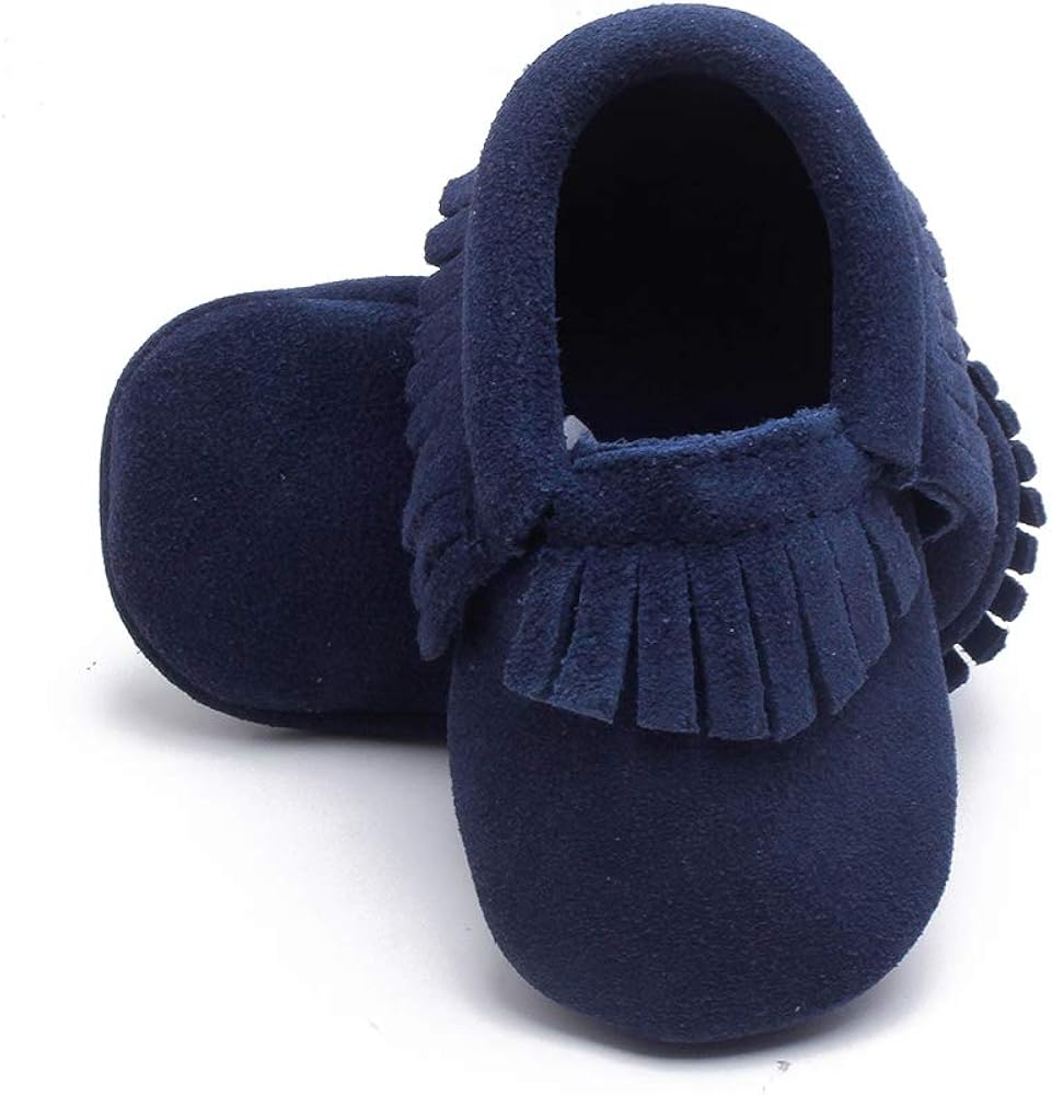 Delebao Unisex Baby Soft Sole Tassels Crib Shoes Moccasins Loafers