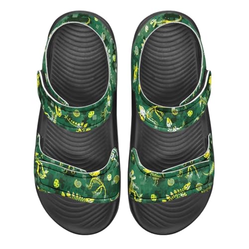 Little Boys' Double Hook and Loop Beach Sandals, Stable, Anti-Slip, Comfort, for School, Playground, Pool2
