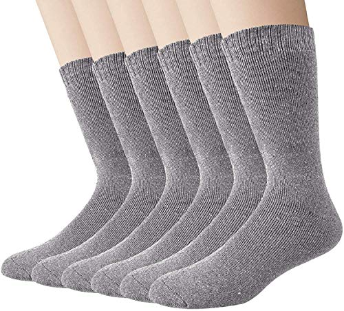 Justay 6 paar sokken heren met wol warme dikke sokken winter gebreide sokken 38-45 herbruikbaar