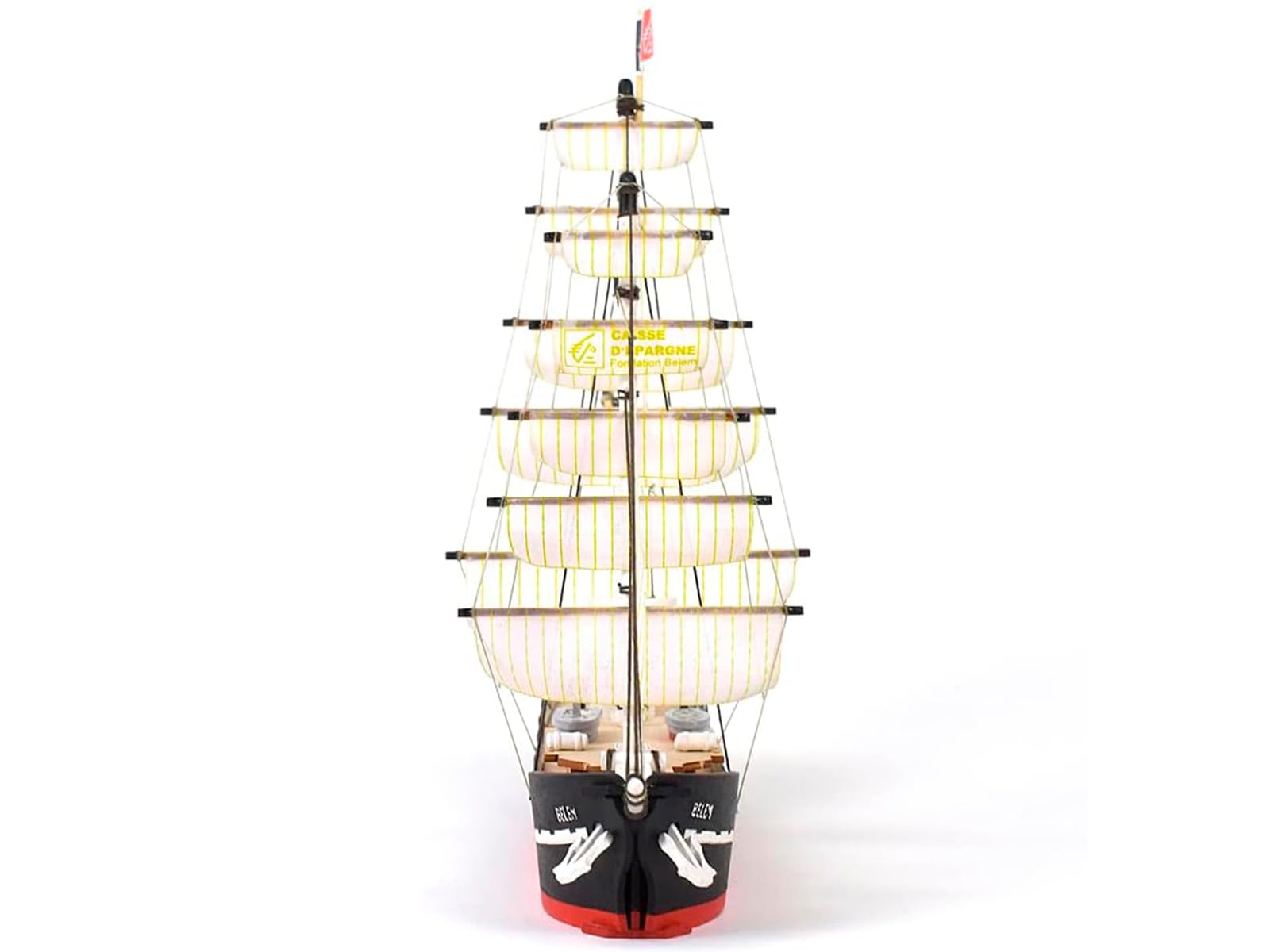Artesanía Latina - Maquette de Bateau en Bois – Easy Kit Navire-École Français Belem - Modèle 17001, Échelle 1:160 - Modèles Réduits à Assembler - Niveau Débutant
