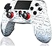 RCCBOOST Manette P-4 sans Fil, Bluetooth Manette Joystick Gamepad pour Playstation 4/P-4 Slim/P-4 Pro avec Double Moteur Vibration | 600mah Batterie | Touch Panel | 3.5mm Audio Jack Speaker(Graffiti)