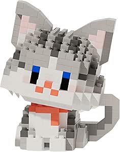 Amazon.com: NOOLY Animal Micro Building Blocks Set Mini Cat Building ...