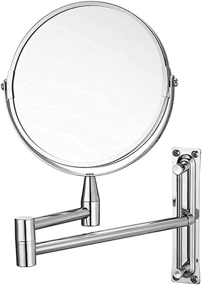 化粧鏡 化粧鏡 化粧鏡、バスルーム壁掛け化粧鏡 折りたたみ式伸縮拡大鏡 両面高精細美容鏡 化粧鏡