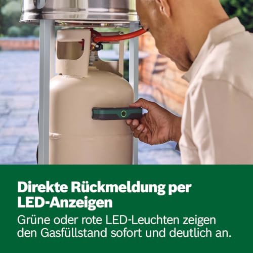 Bosch Filio Gas-Füllstandsprüfer (Ultraschalltechnologie, kompatibel mit 200–350 mm Stahl- und Aluminium-Gasflaschen, LED-Anzeige… – Ansicht 5