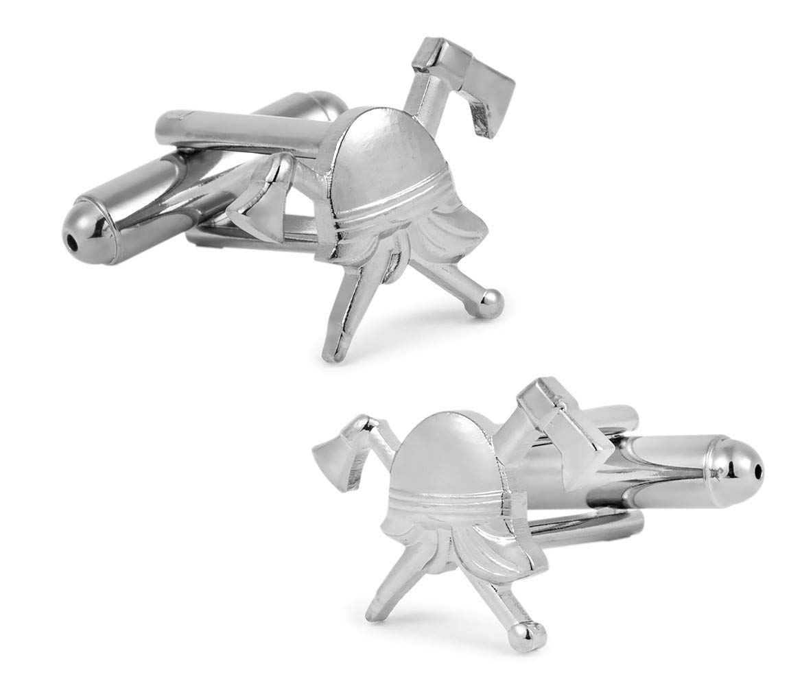 Gemelolandia | Gemelos para Camisa Insignia cuerpo bomberos 20x10 mm Gemelos Originales Para Camisas | Para Hombres y Niños | Regalos Para Bodas, Comuniones, Bautizos y Otros Eventos