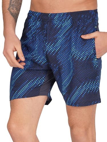 Image of NEVER LOSE Mens 5 inch Swim Trunks with Zipper Pockets Quick Dry Beach Board Shorts for Men Swimsuit Swimwear with Mesh Lining
