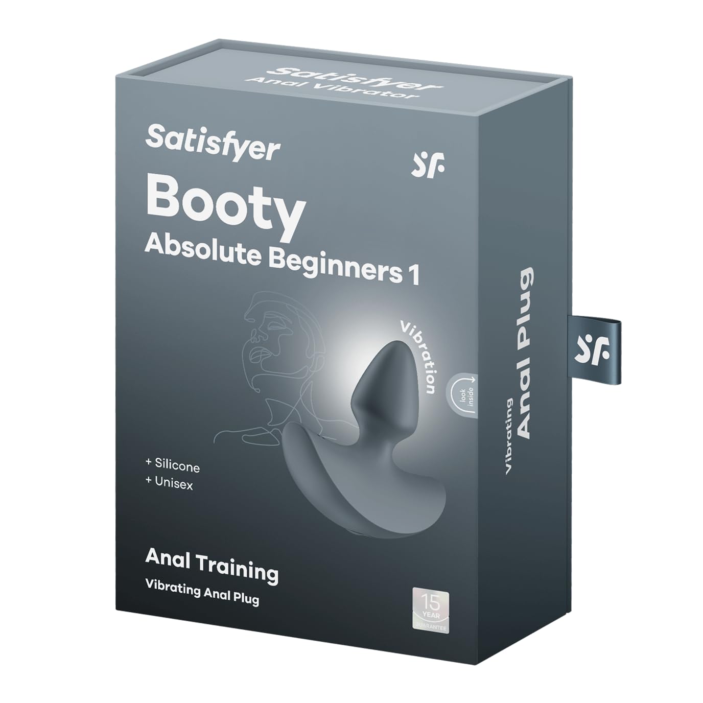 Satisfyer Booty Absolute Beginners 1 | Juguetes para adultos para mujeres | Anal plug vibrador | Vibrador de estimulante | Juguete sexual para vulvas