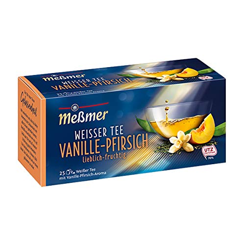 Meßmer Weißer Tee Vanille-Pfirsich 25 Teebeutel - 12 Packungen