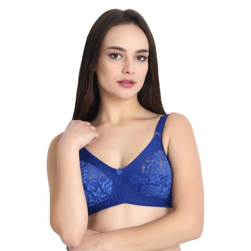 Image of Women Net Non-Padded Wire Free Regular Bra