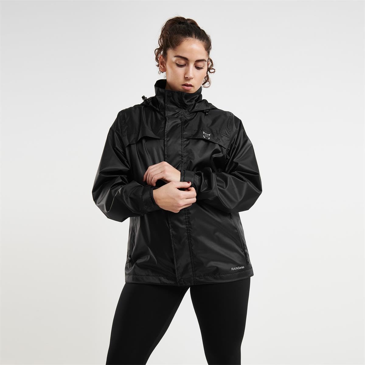 Chubasquero transpirable e impermeable con capucha C: Antracita T: XL