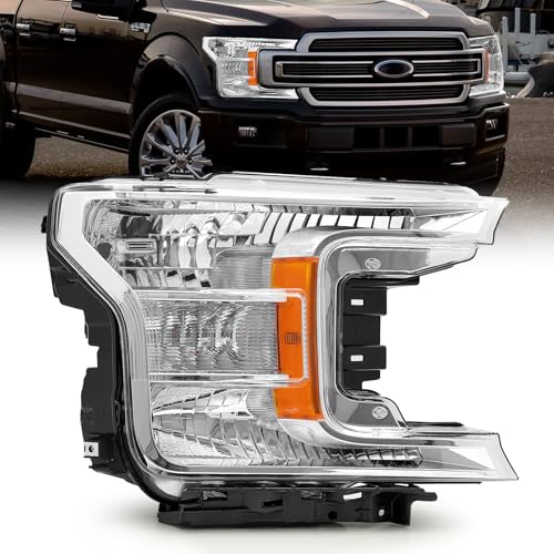 JFN Headlight Assembly Compatible with 2018-2020 Ford F-150 (Left Side) (Passenger Side (Right))