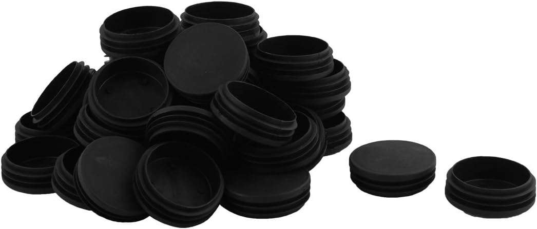 Plastic Home Office Round Shaped Table Chair Leg Tube Insert 76mm Dia 40pcs Black (id: 4d8 35b b3b 290 5b5