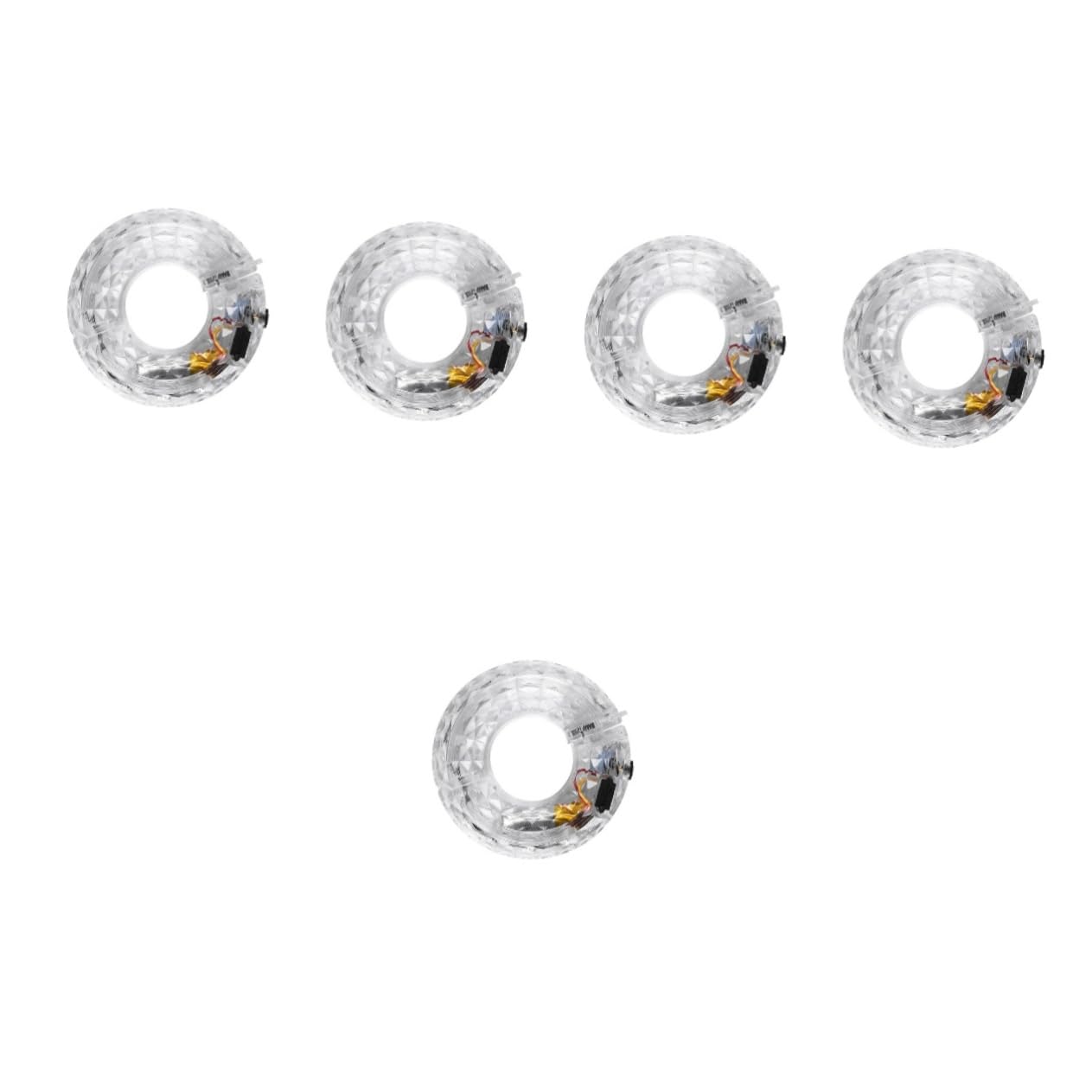 ibasenice Lumière de Roue de Vélo Décorative USB Rechargeable de Moyeu LED Étanche pour Cyclisme Installation Facile pour Amateurs de Vélo