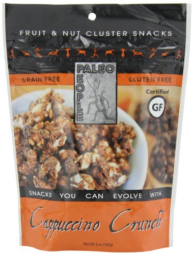 Paleo People Gluten Free Fruit & Nut Clusters, Cappuccino Crunch, 5 Ounce (Pack of 3)