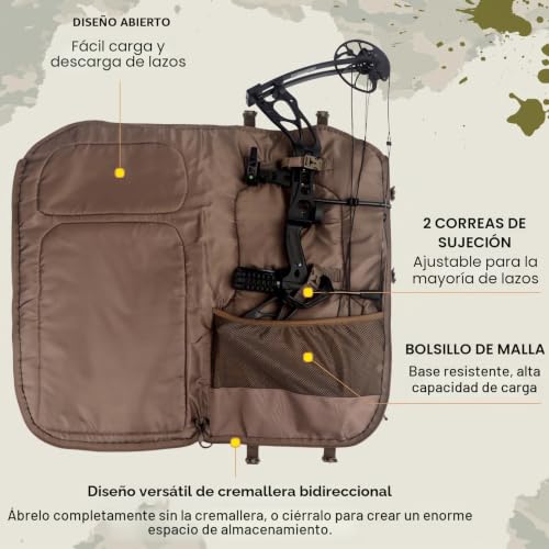 Mochila de caza para hombre con soporte para arco compuesto resistente 5