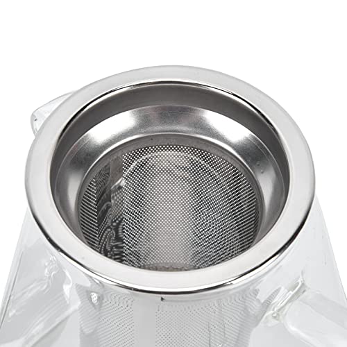 Miniatura 8 de Tetera De Cristal, 350ml Tetera Con Infusor De Té Suelto De Acero Inoxidable Extraíble, Tetera De Vidrio Transparente Para Bebidas Frías Y Calientes, Té De Frutas, Bolsitas De Té Perfumadas