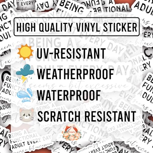 Calcomanías de vinilo resistentes al agua para personalizar vasos y teléfonos 3